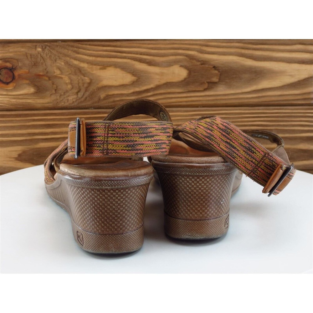 KEEN Size 8.5 M Women Sandal Ankle Strap Brown Fabric - Picture 7 of 10